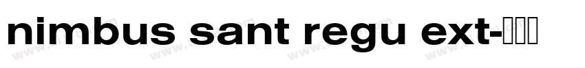 nimbus sant regu ext字体转换